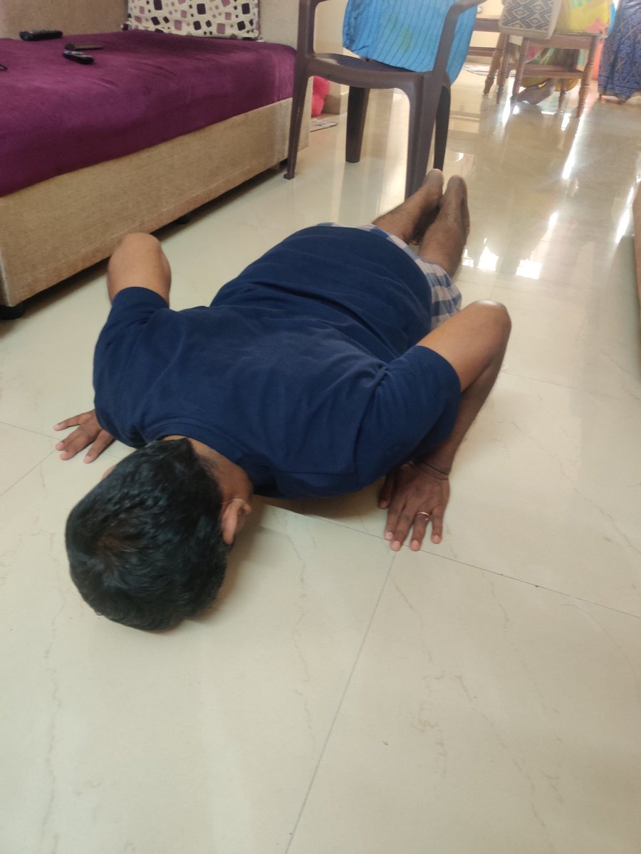 sudhan_h's tweet image. Day #4 SMS Challenge
#SMSChallenge
#Sashtanga
#Simhakriya
Started feeling the lung expansion when I do sashtanga and maharasana.
Sima Kriya has become my daily routine