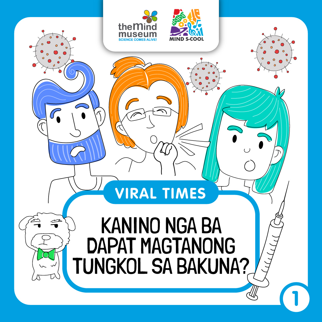 themindmuseum's tweet photo. VIRAL TIMES: Issue #1
Ang daming mababasa at mapapanood tungkol sa #COVID19 at sa mga #vaccines, pero kanino nga ba dapat magtanong at maniwala? Samahan sina Maritess, Susan, at Cardo sa paghahanap ng mapagtatanungan at mapaniniwalaan. 1/3
#ViralTimes #TheMindMuseum #MindSCool https://t.co/bptCKAR0e0