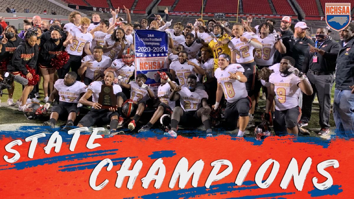 NCHSAA 2AA Football State Champions <a href="/SHS_Hornets/">Salisbury Athletics</a>!#NCHSAAFB