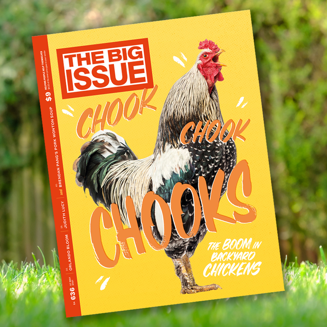 It’s a clucking good read and it’s out today! Featuring @MasterChefau @Brendan_Pang’s wonton soup recipe and interviews with @OrlandoBloom, Judith Lucy and <a href="/NamilaBenson/">Namila Benson</a> of new <a href="/ABCArts/">ABC Arts</a> show #ArtWorks. Plus a flockload of chook stories. Get it today! 🐓

thebigissue.org.au/issue/chooks/