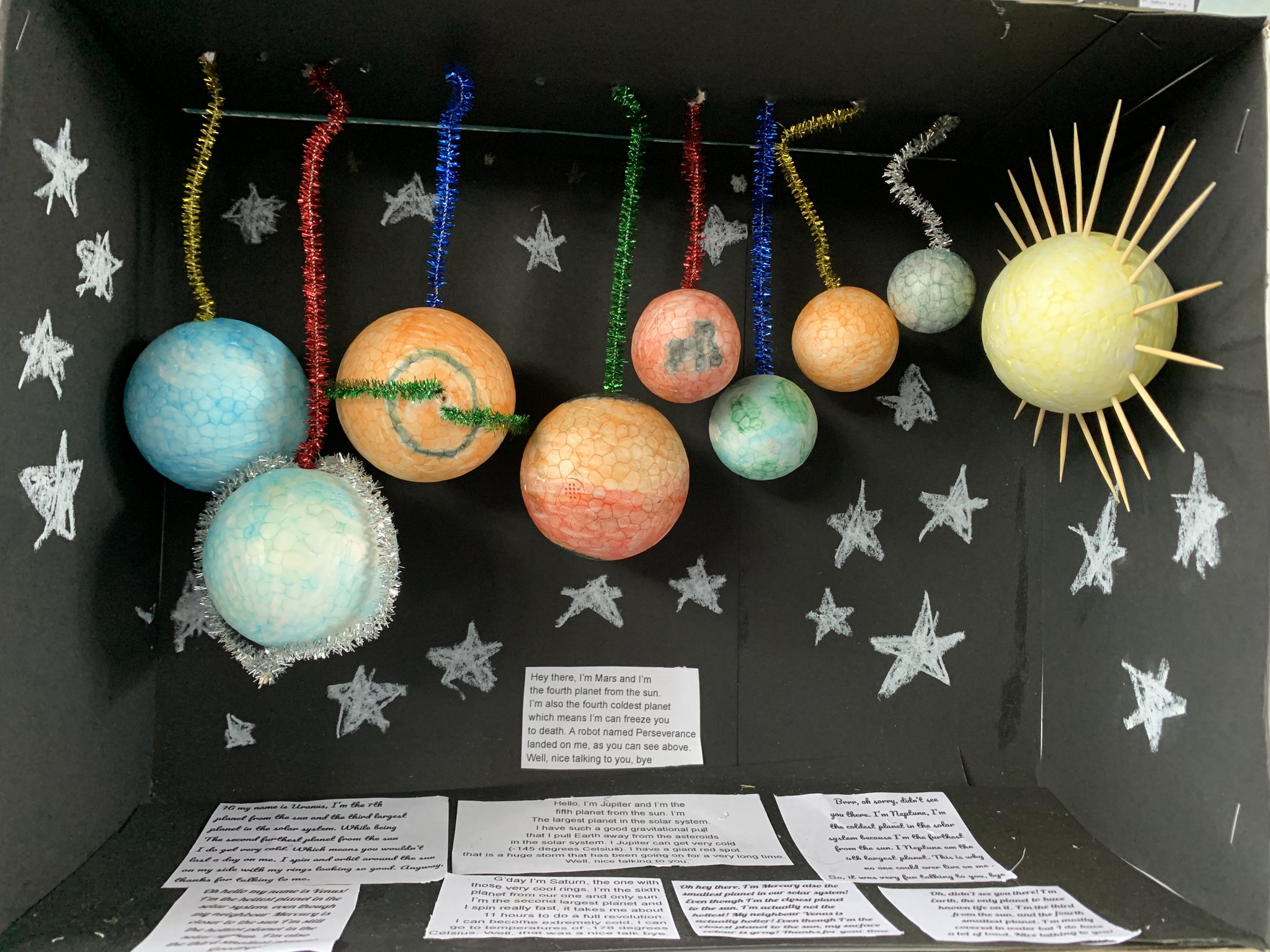 Carlton Public School (Official) on X: Stage 3 have been studying 'The Solar  System' and some of these projects from 5/6E are 'out of this world'. The  students have done a fabulous