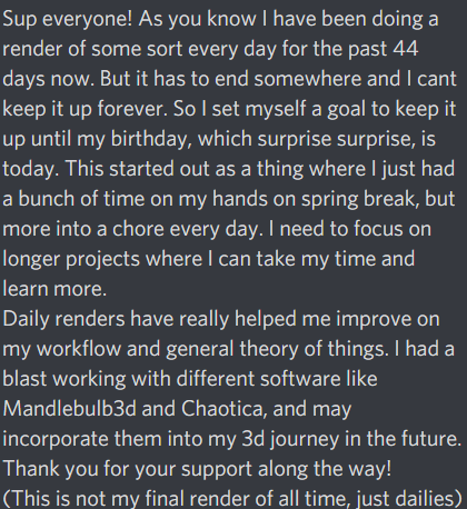 Not_Hyperlights's tweet image. Final render of my daily sprint. #blender #cgi #daily #dailyrender #dailies #3d #3dart #art #Blender3d