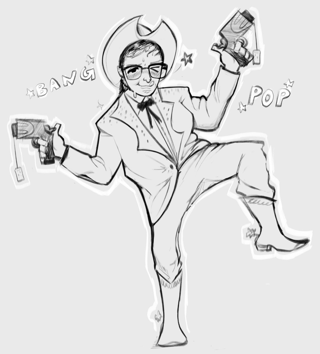 Wah, okay one more sketch of @NeilHamburger 💥 