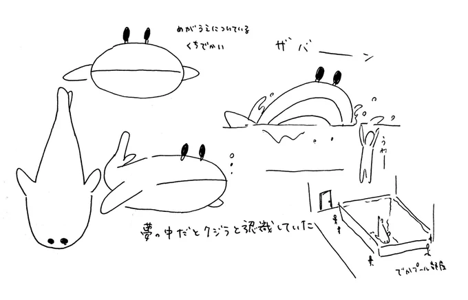 昨日の夢に出てきた生物見て 