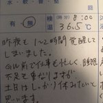 旦那が書いた「園の連絡帳」何回見てもウケる。私が保育士さんなら「知らんがな」と思ってまう。