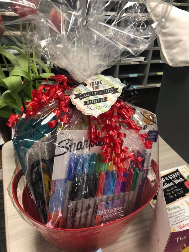 OQ Day 3:
We had three amazing raffle basket give aways!
Thank you for coloring our lives and making us sharpies--Mr. Russotto
Love the wine you're with--Ms. Wanwright
Is it Summer Yeti?--Ms. Diliberto
Thank you to all our wonderful families for your donations.