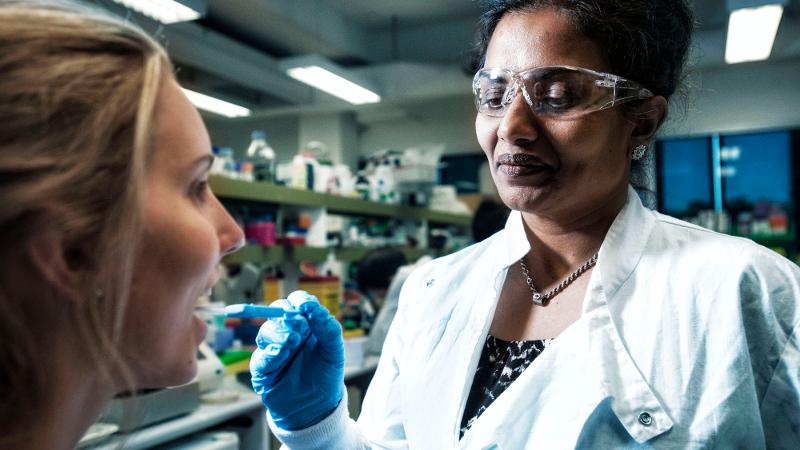 A QUT researcher’s identification of saliva as an early detection liquid biopsy for oral and throat cancer has been realised by the development and commercialisation of a diagnostic device by US-based biotech company Viome. bddy.me/3to2iKZ 
#QUT #Research #ThroatCancer