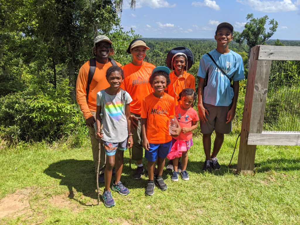 After less than 2 hours in the forest we had reached the back of the Gregory house where there was a viewpoint of the Apalachicola River.