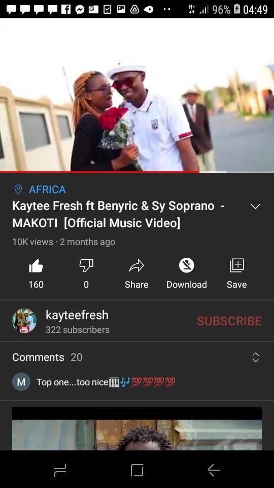 KayteeFresh's tweet photo. Today we hit 10k views on YouTube within 2 months ...numbers are growing...
Keep on watching MAKOTI music video 
https://t.co/DkwRYiqbzR https://t.co/a5jMjLfTpy