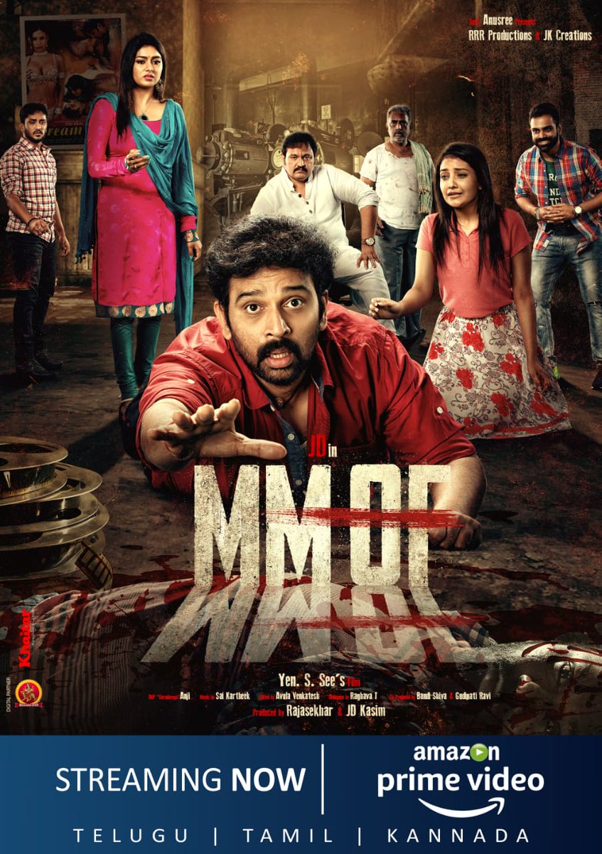 kayaldevaraj's tweet photo. Thriller #MMOF is now streaming on @PrimeVideoIN 

Tamil...Telugu... Kannada 

#JDChakravarthi #JKCreations #YenSsee #Rajasekhar #JDKasim #SaiKartheek #GarudavegaAnji 
@sampoornesh #OTTRelease @PROSakthiSaran https://t.co/YagmnSUtoB