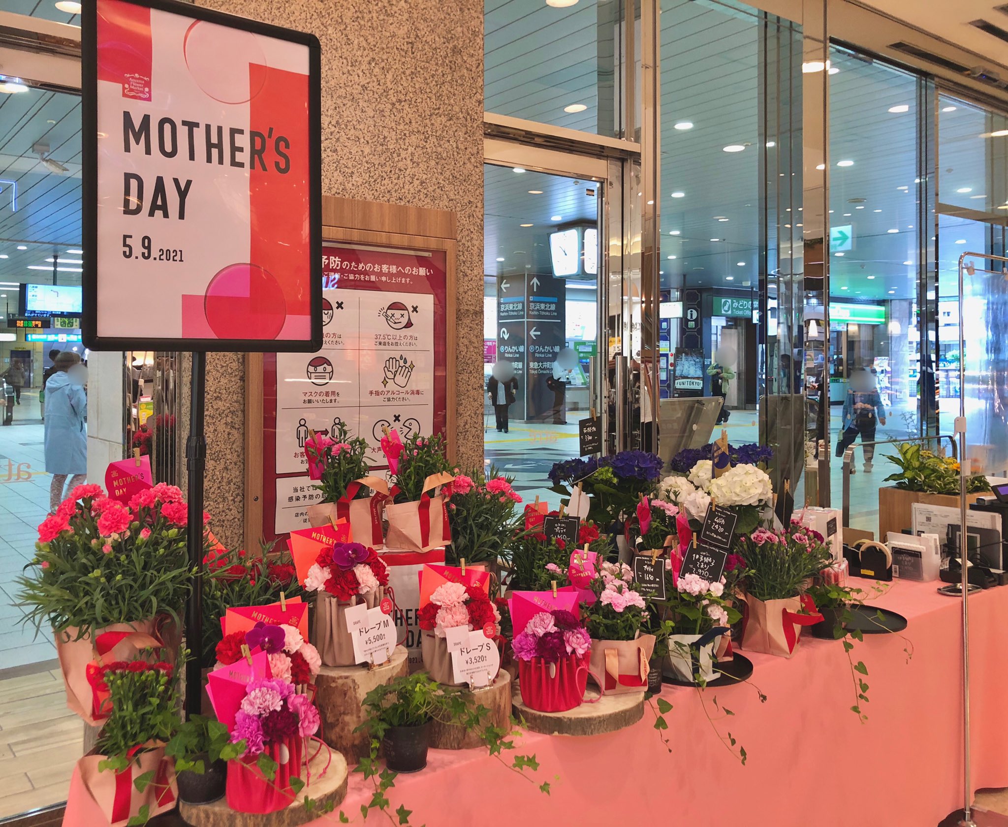 アトレ大井町 5月9日は母の日 期間 5月7日 金 5月9日 日 アトレ大井町店1階では 青山フラワーマーケットが母の日にぴったりのお花を販売 T Co 2hvzfd9l6u Twitter