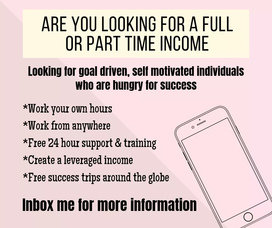 meduffield's tweet image. Whatever your reason, your goals, "your why", we can help you with the "how". Comment below or inbox me.
#leverage #ownbusiness #entrepreneur #workathome #workanywhere #freedom #goals