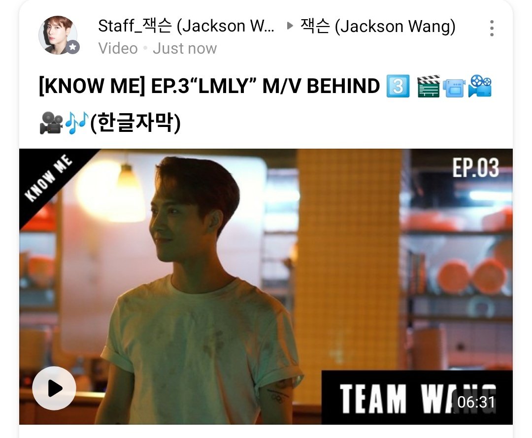 JacksonWGlobal's tweet photo. [#JSVLIVE] 210507

[KNOW ME] EP.03
#LMLY M/V BEHIND #3

🔗: https://t.co/ZmxphvI9Qv

#JacksonWang #王嘉尔 #잭슨 #TEAMWANG @JacksonWang852 @teamwangofcl https://t.co/nz6qRM7a3W