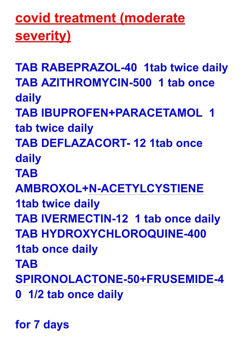 The handle heavily uses anecdotal data to advise potential harmful medications such as diuretics and antibiotics for mild  #COVID19India. This is from a modern medicine trained panicked doctor. Such persons are a farce to the scientific temper of this country. Utter rubbish