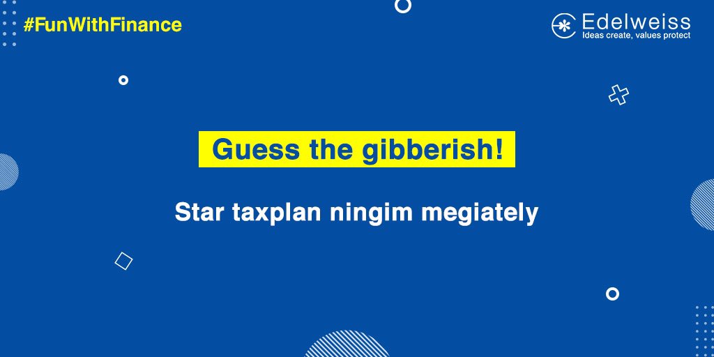 EdelweissFin's tweet image. Let’s have some #FunWithFinance, the gibberish way! Guess what this gibberish means and tell us in the comments below!
 
#Finance #CommentBelow #GuessTheGibberish #Gibberish #Investment