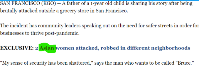 I hope you noticed that the headline said "Asian father," not "Asian AMERICAN father" bc my whole thesis, much like the safety of our people seems like, is hanging on this one word that is missing: AMERICANIt's missing in the headline of the related story, too 6/