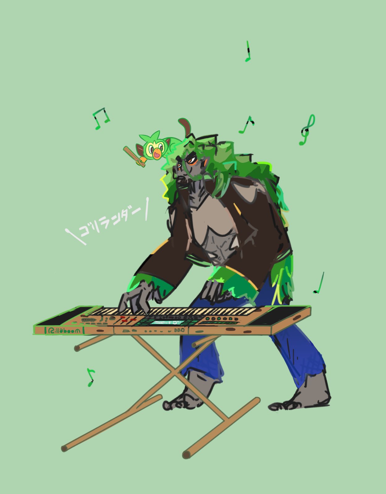 豫流水 Yorumi ポケ擬ゴリランダー 御三家の中ではメガジュカインの次に好きよ 気兼ねない告白 Pkg ポケモン擬人化 T Co J6hawlahrx Twitter