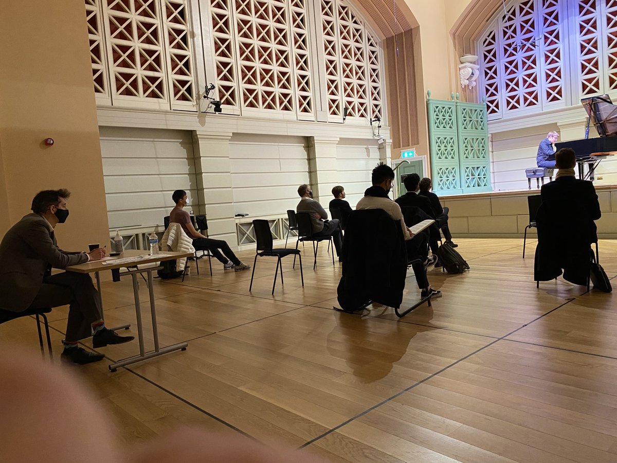 Enjoying the finals of the Joan Chissell Schumann Prize for Piano at the RCM