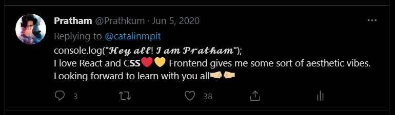 I did the exact same thing. when I started, my tweets barely got 8-10 likes.But I always tried to interact with the people in the community. Check out my this tweet(attached screenshot), it got 38 likes and at that time it was too much for me.Thanks  @catalinmpit
