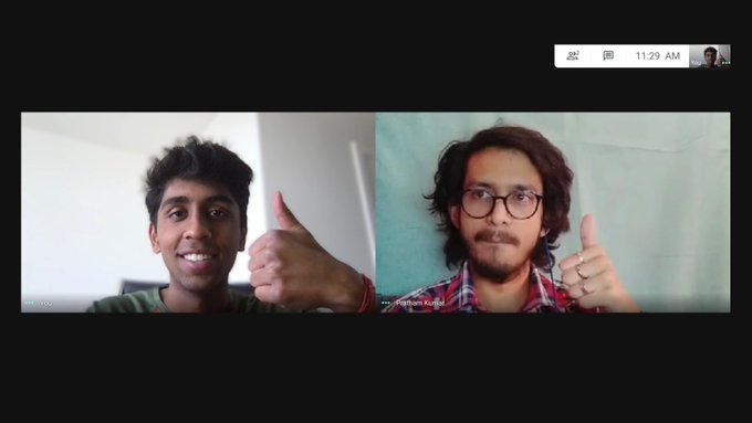 I often do video chats with my friends on twitter. This helps be build a strong bonding. Atleast now I have some friends abroad Thanks  @csaba_kissi and  @aaditsh