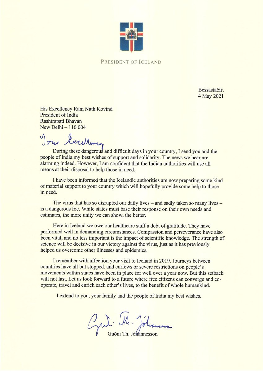 PresidentISL's tweet photo. My letter to His Excellency Ram Nath Kovind, President of India 🇮🇳
@rashtrapatibhvn https://t.co/s2NkrSOYC6