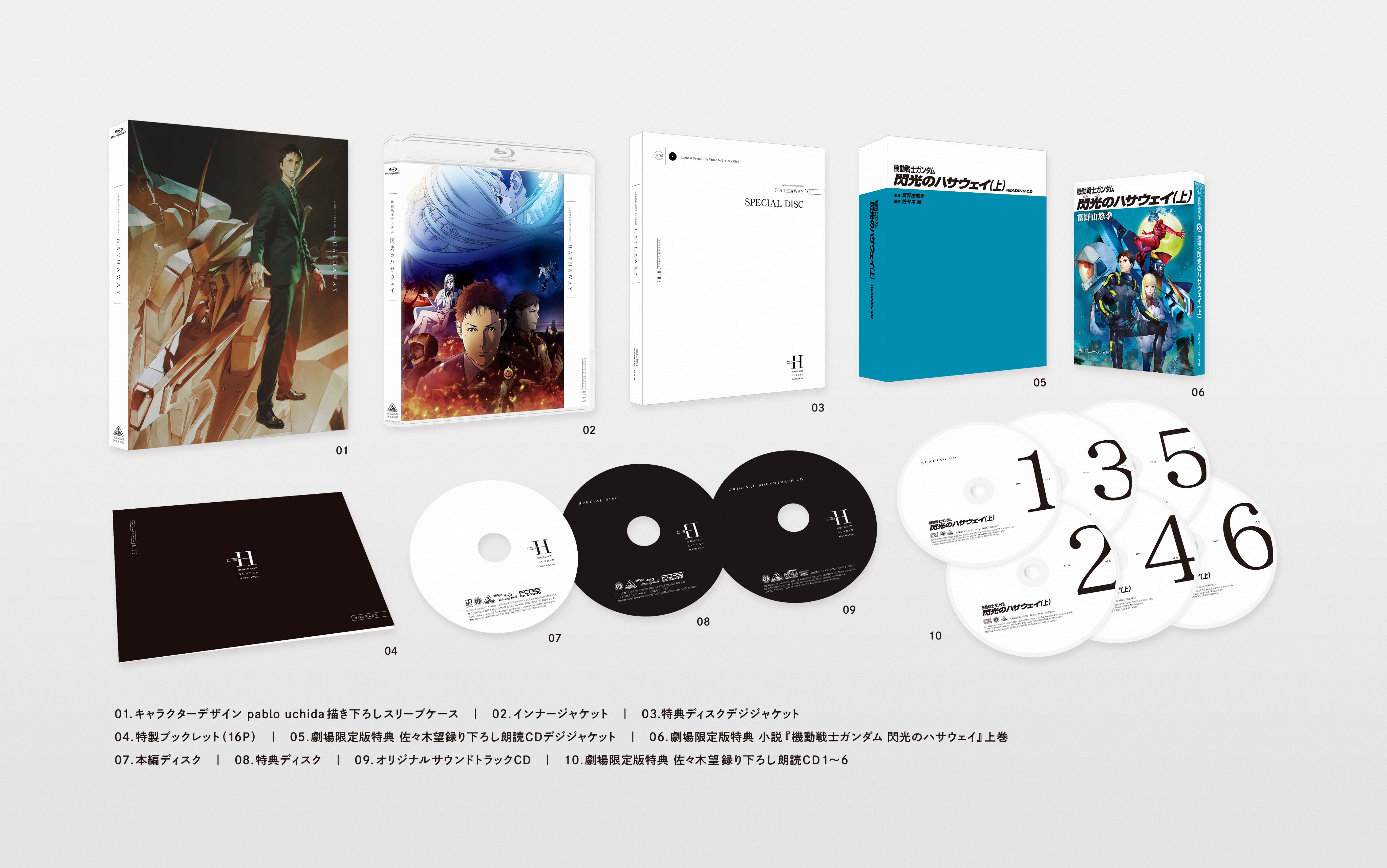 機動戦士ガンダム 閃光のハサウェイ 劇場限定版blu Ray 特典情報更新 5月21日 金 に本作の劇場限定版blu Rayが 公開劇場全館にて数量限定発売 逆襲のシャア でハサウェイ ノアを演じた佐々木望 録り下ろし 朗読cdなどが付属いたします 詳細は