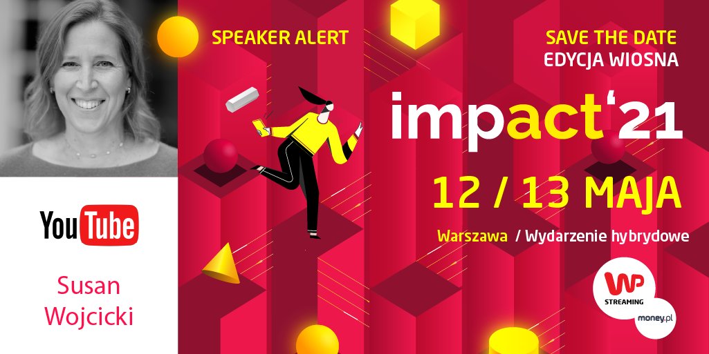 🔥TOP SPEAKER ALERT 🔥
CEO <a href="/YouTube/">YouTube</a> <a href="/SusanWojcicki/">Susan Wojcicki</a> wystąpi 12 maja na scenie <a href="/ImpactCEE/">Impact CEE</a>❗️