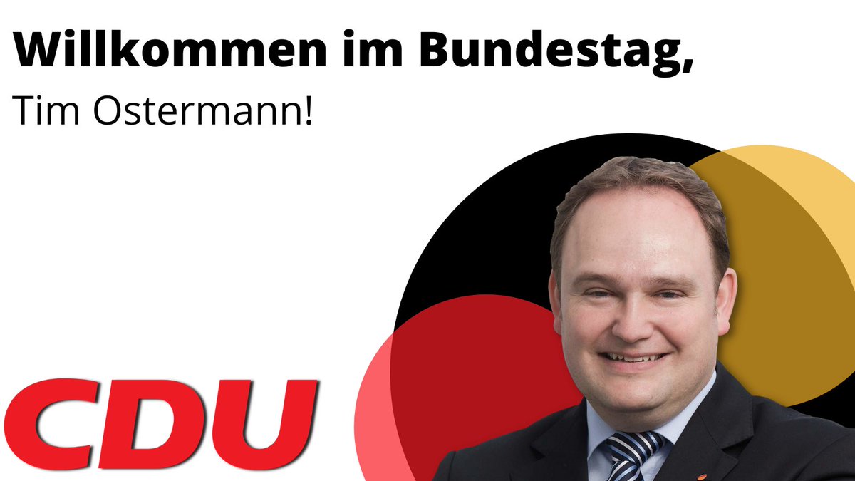 Der Monat Mai bedeutet auch ein Wechsel in der Fraktion <a href="/cducsubt/">CDU·CSU</a> im Bundestag. Dr. Tim Ostermann (<a href="/OstermannCDU/">Tim Ostermann</a>) übernimmt den Sitz von Oliver Wittke!

Werden seine ca. 500 Follower auf Twitter ab sofort auch aktiv mit Meinungen und Inhalt beliefert?🤔

#Politiker #Bundestag
