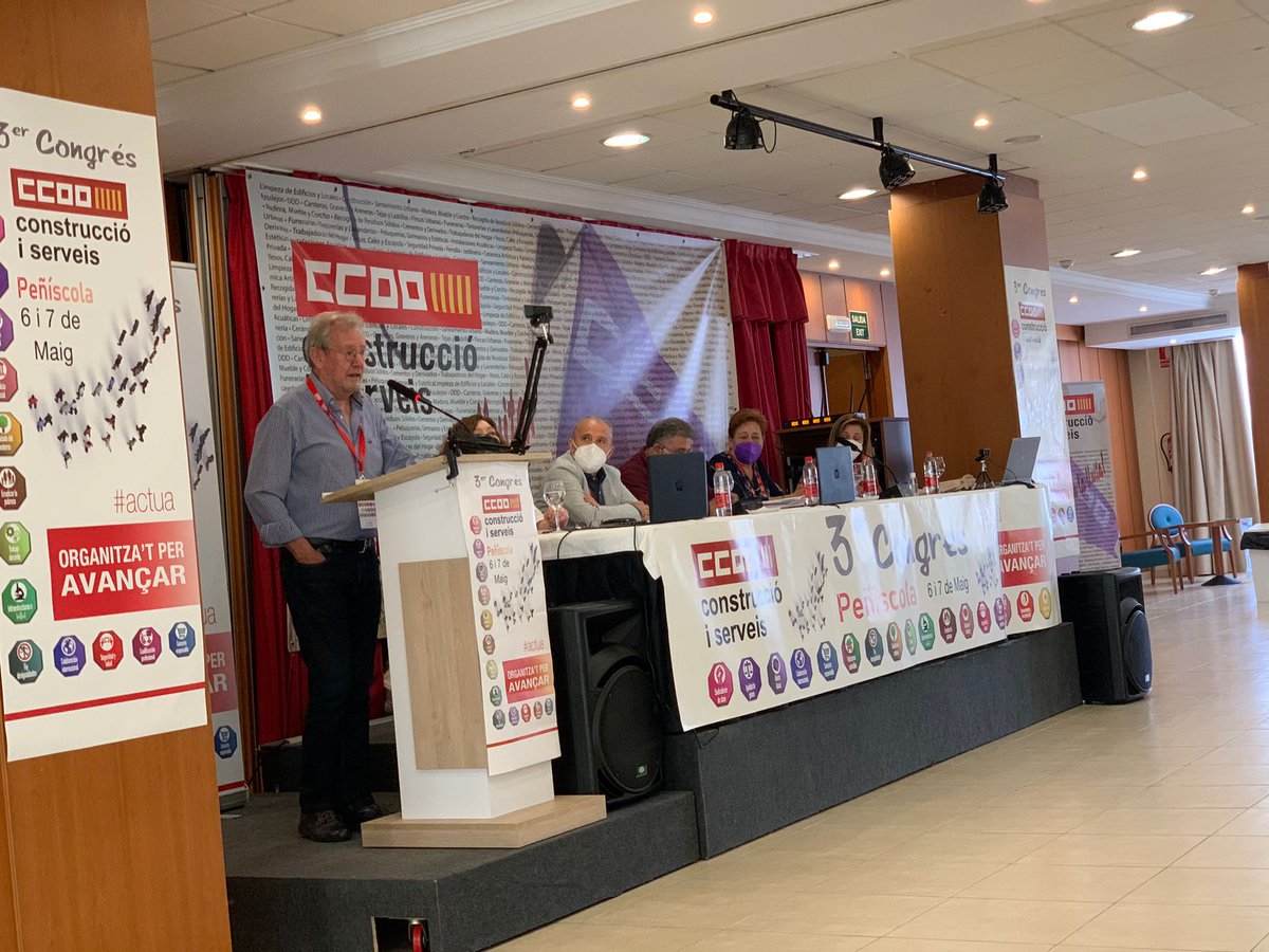ccoopv's tweet photo. El III Congrés de @ccoo_cs_pv ha reelegit Josep Albors Ferrandis com a secretari general i l’acompanyaran en la Comissió Executiva: Javier Lledó Canyadas, Jaime Martínez, Mirna Acosta, Isabel Amat, Amparo Ballester i Cristina Solera. 

#actua https://t.co/cR3dG6UdMd