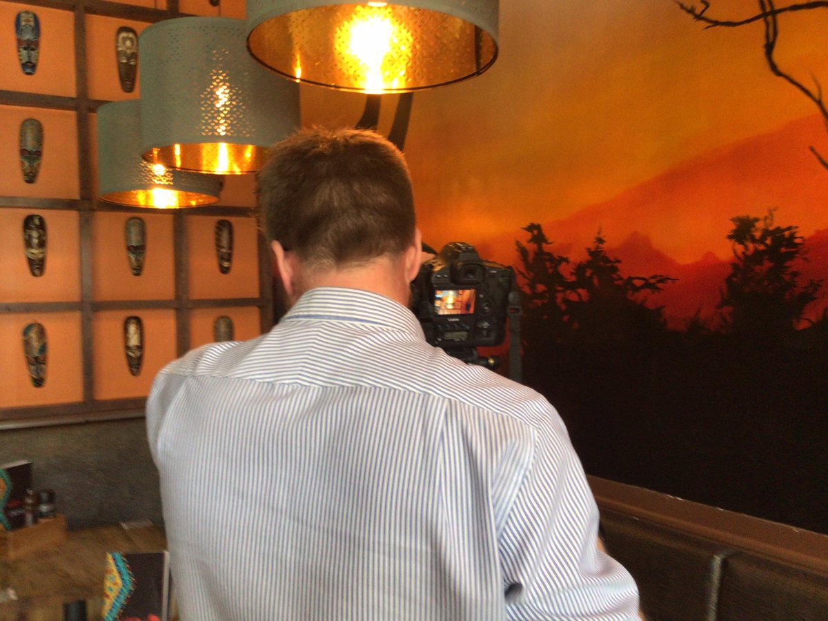 Fabulous time this morning interviewing @princeogbuji with @CorinBNPS for the latest @makeitbmth <a href="/Bournemouthecho/">Bournemouth Echo</a> ‘Let’s Reconnect’ video at Nativ African restaurant. And a great chat about mbuntu. 😀