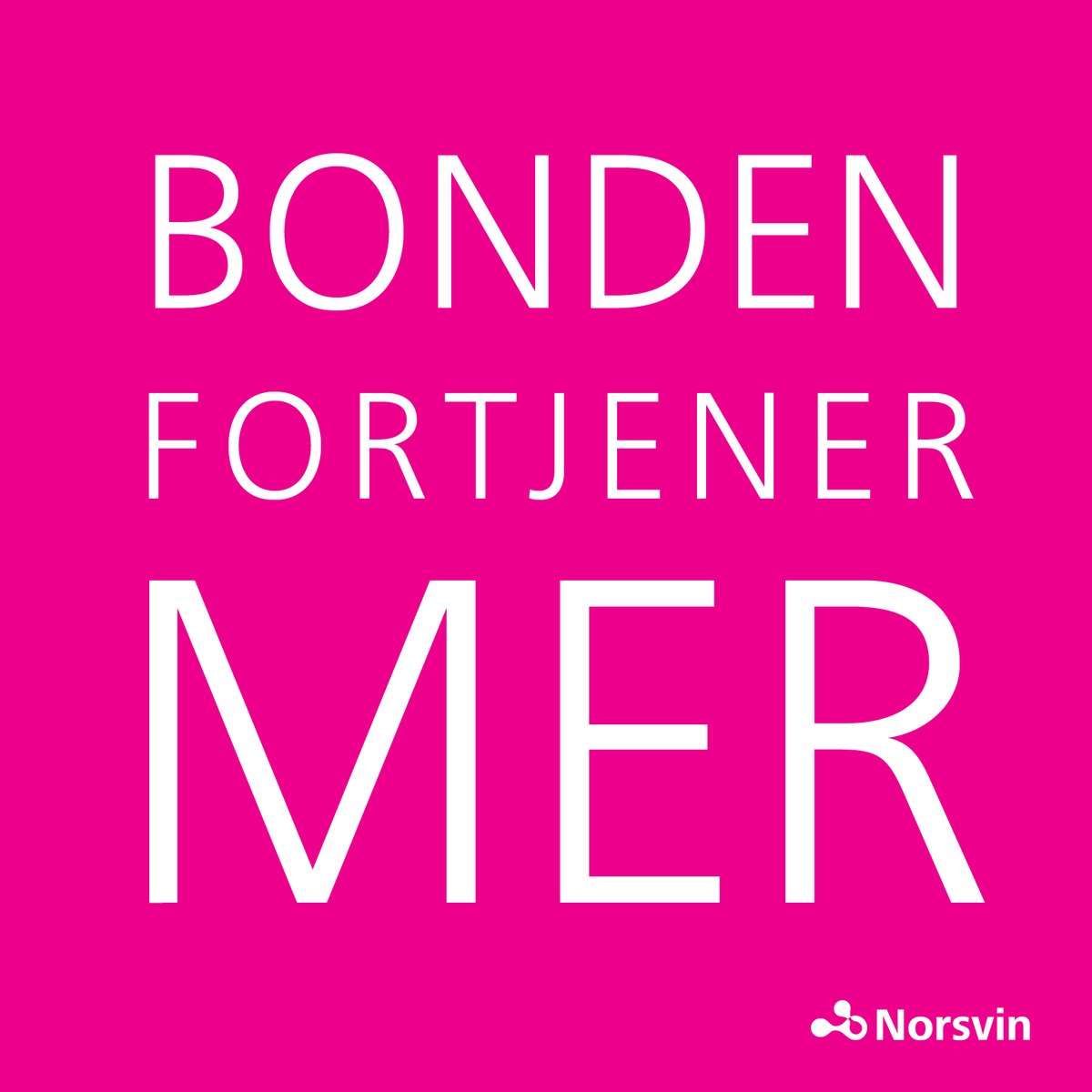 Norsvin (@norsvin) on Twitter photo Norsvin støtter <a href="/NorgesBondelag/">Norges Bondelag</a> og Norsk bonde- og småbrukarlag. Det er på tide at bonden blir satt pris på annet enn i festtaler!
norsvin.no/vi-vil-ha-rett…
#jordbruksoppgjøret #jordbruksoppgjeret Norsvin støtter <a href="/NorgesBondelag/">Norges Bondelag</a> og Norsk bonde- og småbrukarlag. Det er på tide at bonden blir satt pris på annet enn i festtaler!
norsvin.no/vi-vil-ha-rett…
#jordbruksoppgjøret #jordbruksoppgjeret