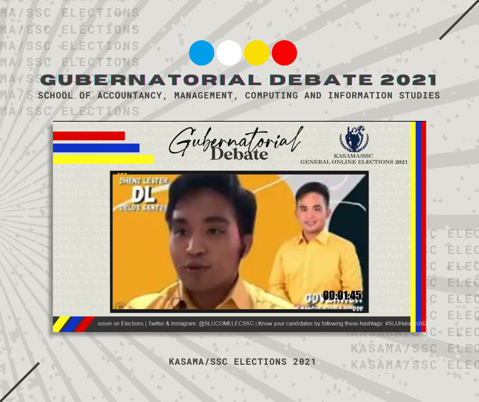 schemaslu's tweet photo. :SCHEMA SCOPE 

SAMCIS student candidates face off in an Online Gubernatorial Debate

Read full article: 
https://t.co/DIiISpY1Zw

Written by Leila Gwen Aspiras and Jaymar Jade Ada-ol

#GubernatorialDebate
#schemaSCOPE https://t.co/U3vDslTUOq