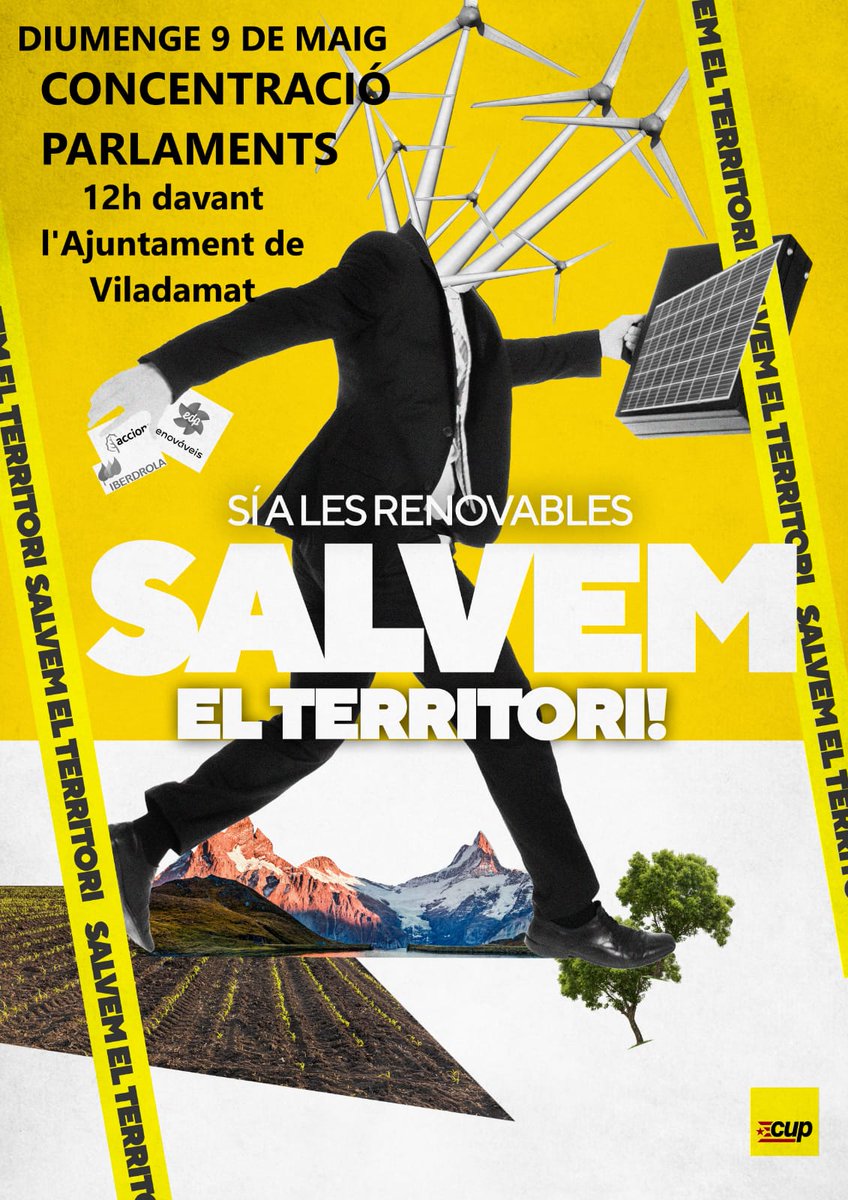 Perquè l'energia renovable ha d'anar lligat a la preservació del territori.
Sí a les renovables, salvem el territori.