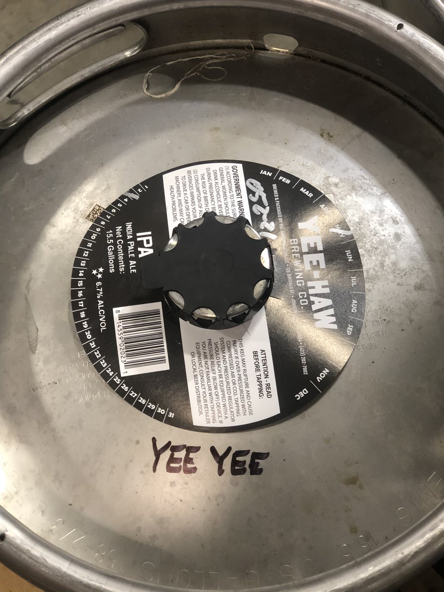 CCanine's tweet image. Somebody got em. #yeehawbrewing #yeeyee #ipa #nashville #beer #kegs