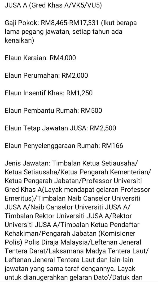 Fakta Bukan Auta On Twitter Tahukah Anda Pangkat Leftenan Jeneral Bukan Kecik Kecik Anak Kat Bahu Ada 3 Bintang Kurang Satu Bintang Dari Panglima Ikut Gred Penjawat Awam Pangkat Ini Level Jusa Dgn