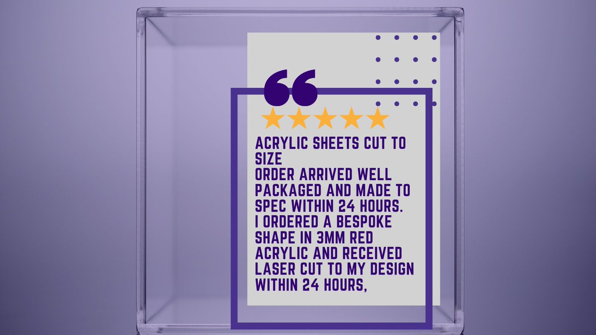 Another lovely review!👍

#review #trustpilot #5star