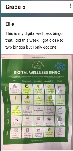 techhealthyfam's tweet photo. Thank you Elementary for partaking in #digitalwellnessday and #digitalwellnessweek! We had over 217 memes to share laughter and happy thoughts, with over 830 reactions! Lots of reflections and Bingo submissions as well. Well done! It's not too late to contribute! #saisrocks https://t.co/mdOsNzUt3N