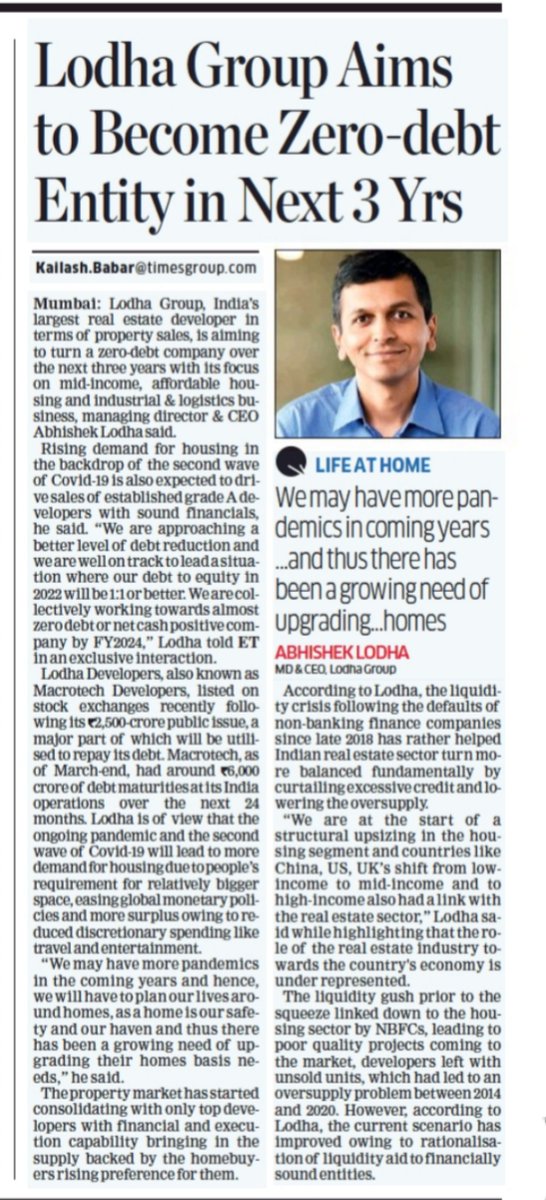 Kailash Babar ET (@kailashbabar_) on Twitter photo We are at the start of a structural upsizing in #housing sector, says Abhishek Lodha, MD & CEO <a href="/LODHA/">Lodha</a>; to focus more on #affordable, mid-income housing, industrial, #logistics space economictimes.indiatimes.com/industry/servi… <a href="/EconomicTimes/">Economic Times</a> #macrotechdevelopers #Mumbai #Pune #Hyderabad #realestate We are at the start of a structural upsizing in #housing sector, says Abhishek Lodha, MD & CEO <a href="/LODHA/">Lodha</a>; to focus more on #affordable, mid-income housing, industrial, #logistics space economictimes.indiatimes.com/industry/servi… <a href="/EconomicTimes/">Economic Times</a> #macrotechdevelopers #Mumbai #Pune #Hyderabad #realestate