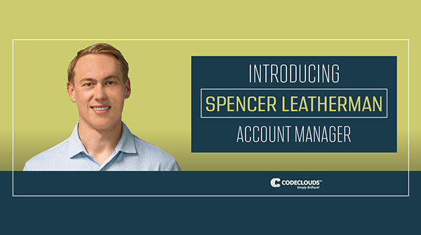 codeclouds's tweet photo. Meet Spencer, starting his new role as Account Manager!
He's eager to start helping clients and making sure they get the best possible experience at CodeClouds! #NewMate #Sales #Marketing #ConsumerRelationship #GreatFit #Team #CodeClouds https://t.co/nRYKUIxpw1