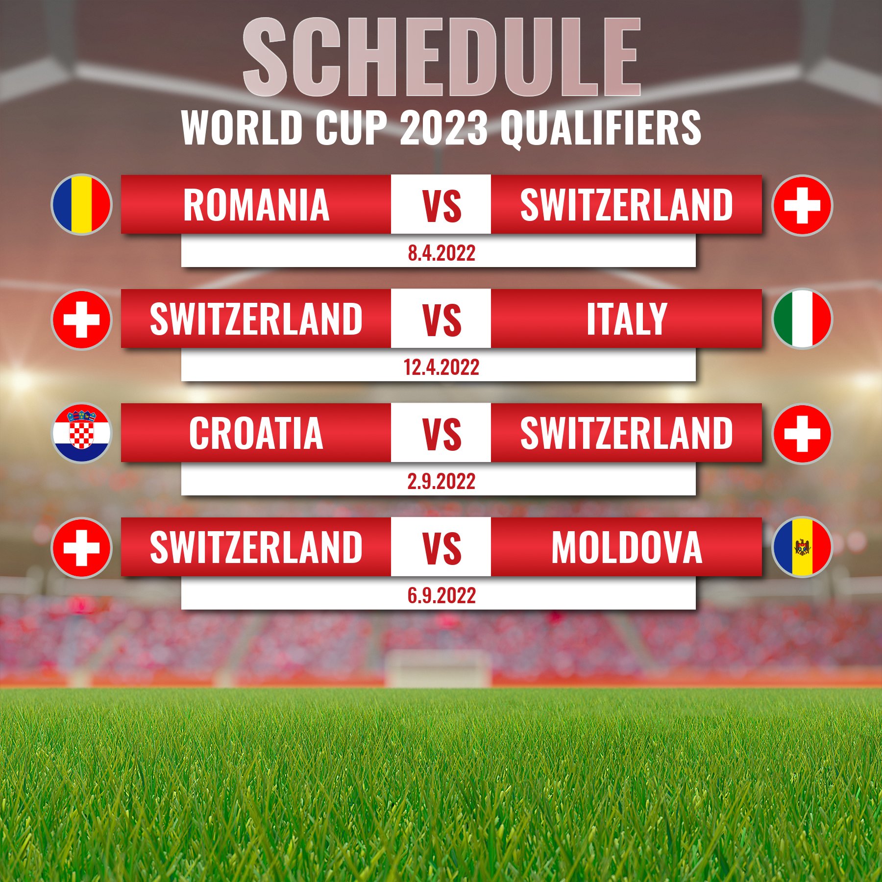 Calendrier Qualification 2023 🇨🇭 Nati On Twitter: "Qualifikation Für @Fifawwc 2023: Der Spielplan  Qualifications Pour La Coupe Du Monde 2023 : Le Calendrier Qualificazioni  Per Il Mondiale 2023: Il Calendario ➡️ Https://T.co/Aehvuvv9Wn #Fifawwc  Https://T.co/Unnoyewyuw" /
