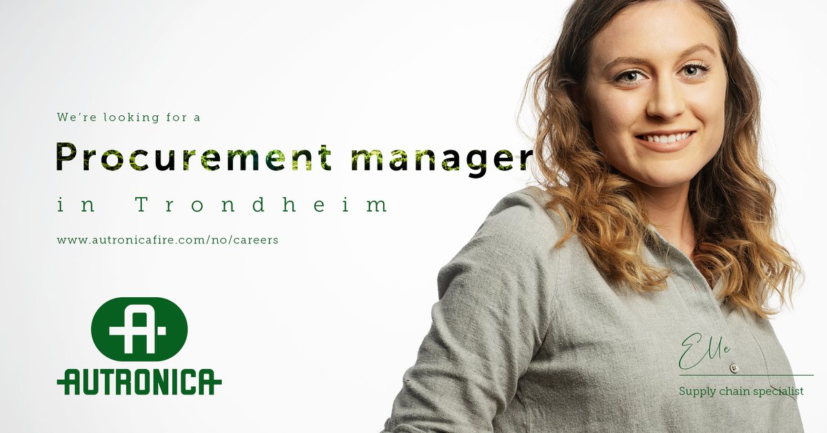 AutronicaFS's tweet image. International procurement - now, there&apos;s a challenge for you. We need a brilliant procurement manager to help us maintain and develop a robust and future-oriented supply chain.

Read more: 23287000.webcruiter.no/.../Public/438…...

#newjob #zerolossoflives #smarttechnology #procurement