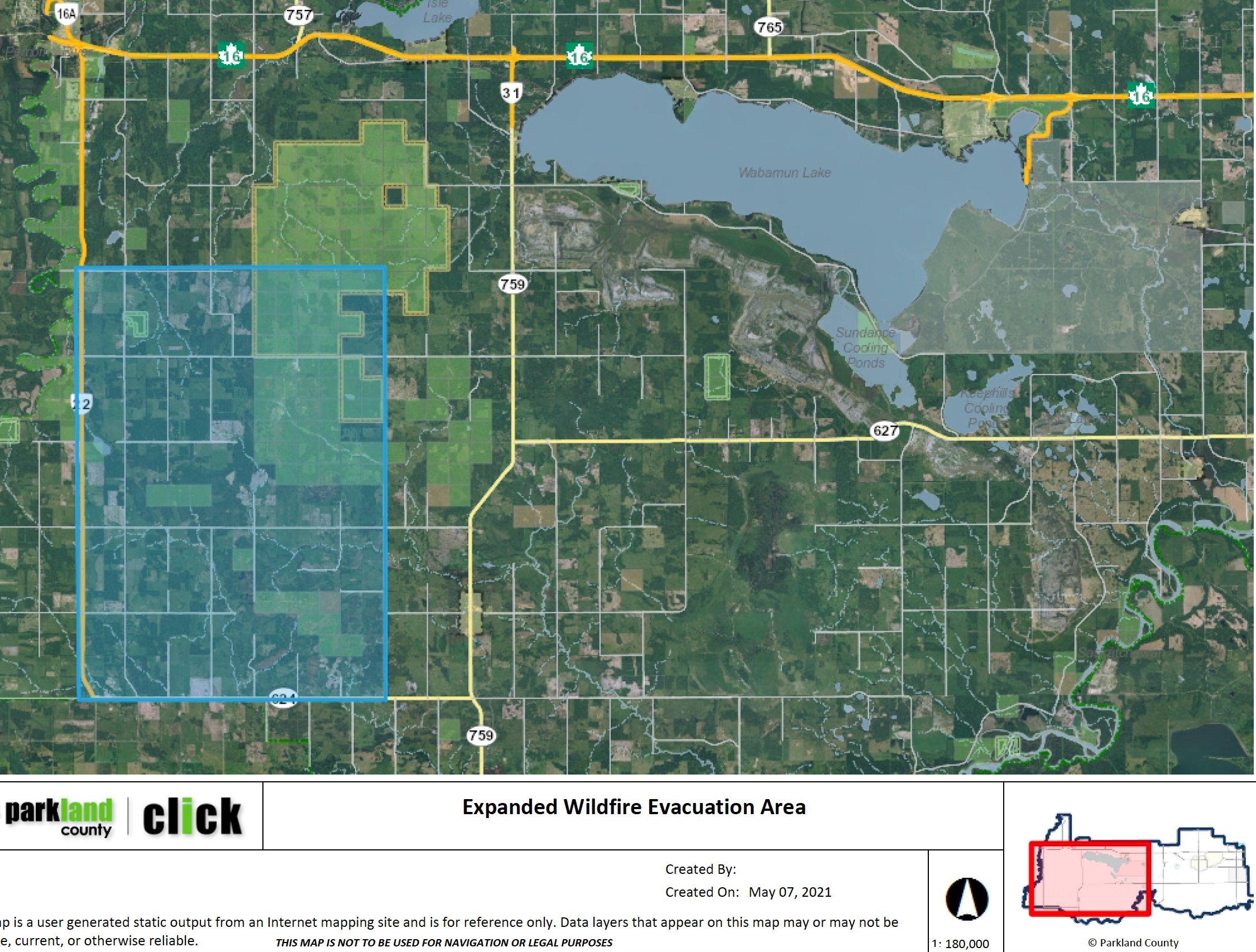 Parkland County Alberta Map Parkland County On Twitter: "Update: The Evacuation Zone Has Expanded And  Now Includes Properties Between Township Road 520 And 524.  Https://T.co/H9P5Rmycnn" / Twitter