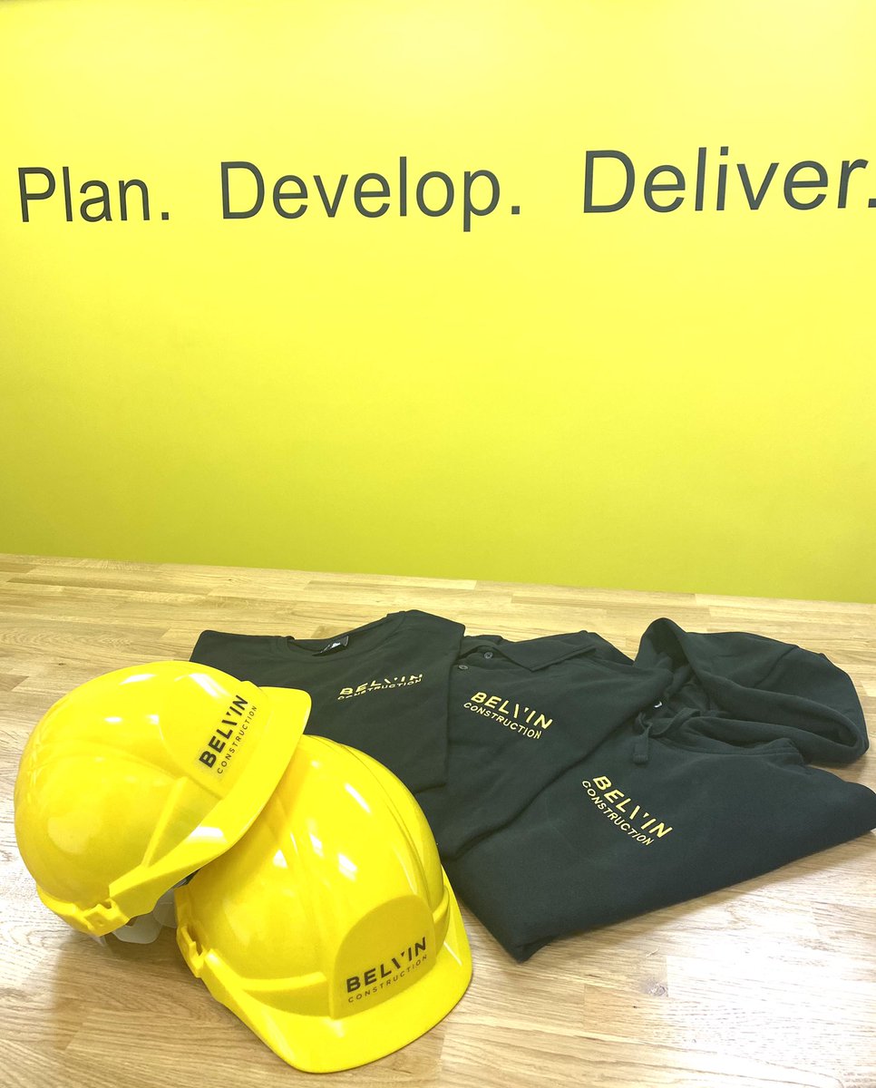 New workwear delivery day, supplied and embroidered by local company Beacon UK. The site team will be pleased with the new addition of hoodies. #PlanDevelopDeliver