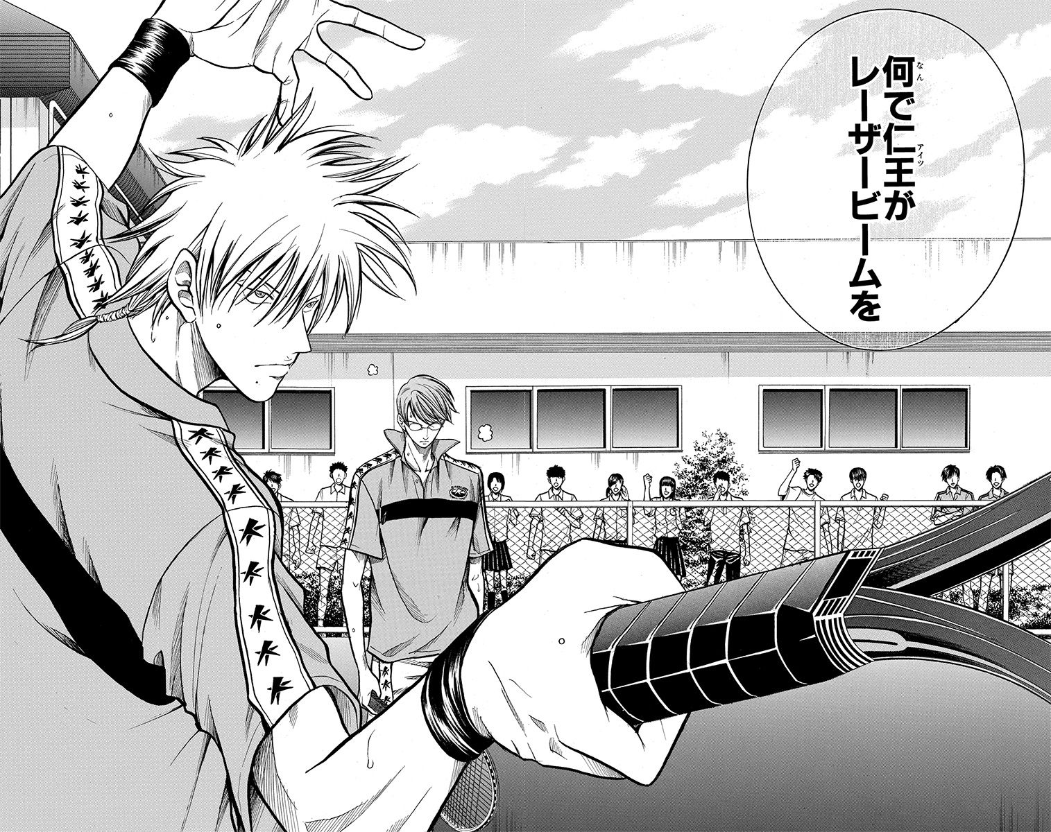 新テニスの王子様 公式 Genius 5 紳士 ジェントルマン と詐欺 ペテン 師 柳生 の得意技である レーザービーム を 仁王が放った 驚くべき紳士と詐欺師の入れ替わりにより 会場は混乱を極める テニプリ名場面