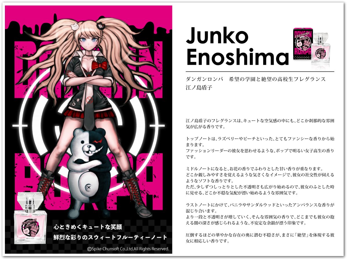 ダンガンロンパ フレグランス】続いて、腐川冬子、石丸清多夏、江ノ島