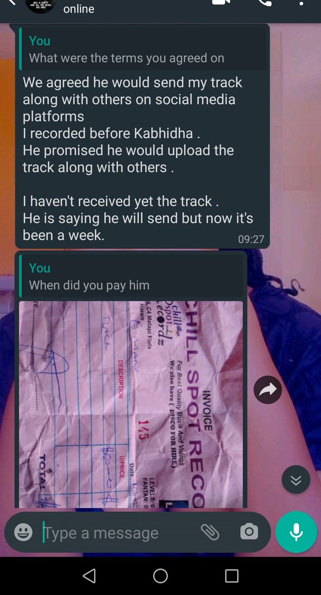 i_am_Shex's tweet photo. Dear @chillspot
We kindly ask you to release Eddington Muwoni's track as promised. It is not a good look on your brand..please stay relevant and keep your promises. When these people come to you they invest their money and trust in you.. Dont take advantage of their desperation https://t.co/JAavx7tzO2