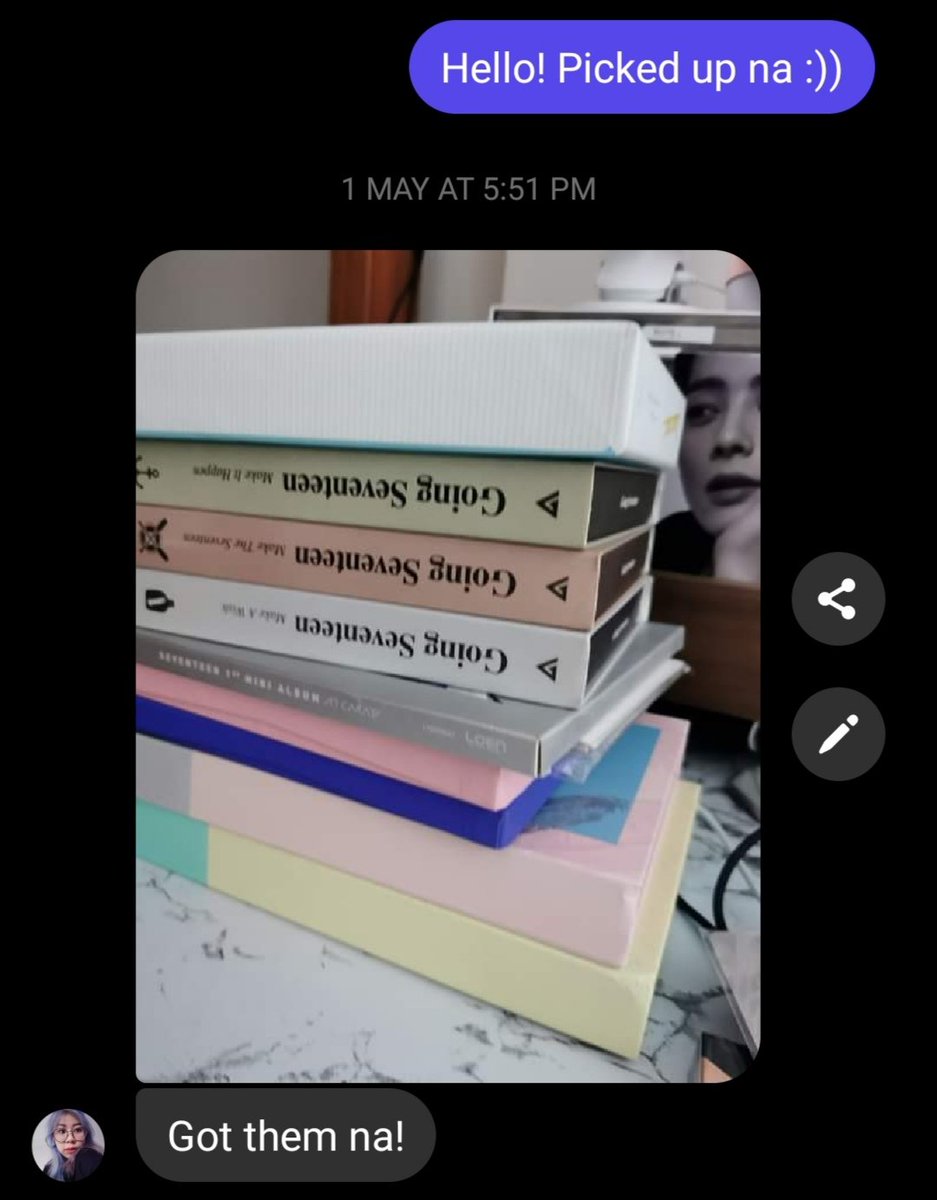 _pie861015's tweet photo. I'm so happy that my babies safely arrived to their new owners 🥺🥺🥺

Feedbacks below are from messenger. I got to transact with them using svt marketplace 🥰❤️ https://t.co/KnLJzFxUXY