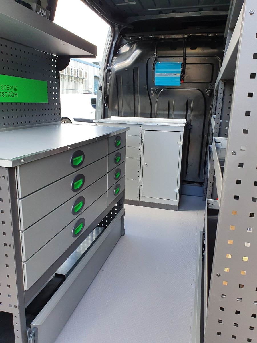 KeyRacking's tweet image. Another nice job completed today for ATLAS CRANES UK LTD using high quality #systemedstrom racking.
If you want to maximise the storage capacity of your vehicle and keep your tools and equipment organised, then why not give our team a call today on 01482 228225 #van #racking