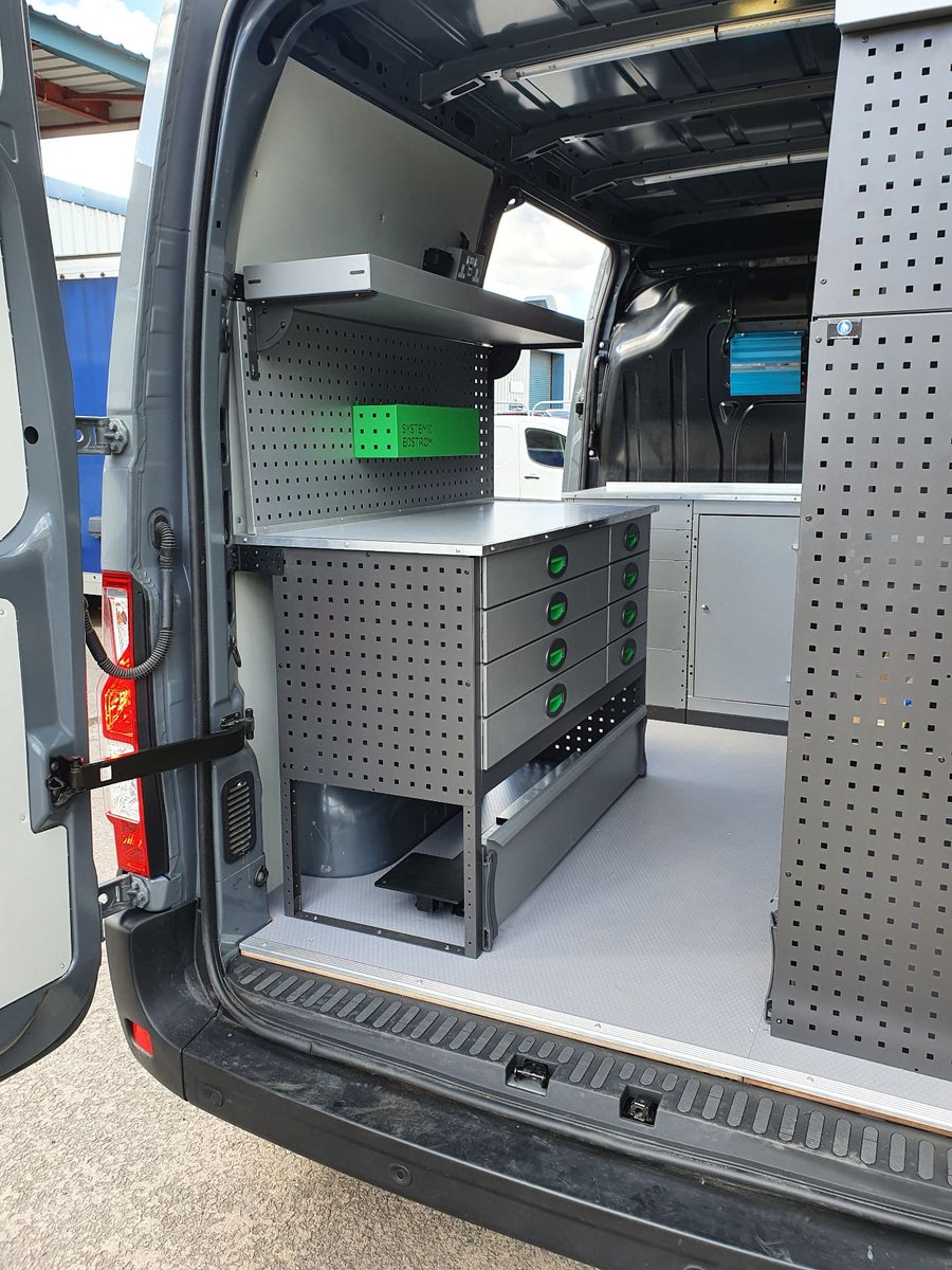 KeyRacking's tweet image. Another nice job completed today for ATLAS CRANES UK LTD using high quality #systemedstrom racking.
If you want to maximise the storage capacity of your vehicle and keep your tools and equipment organised, then why not give our team a call today on 01482 228225 #van #racking
