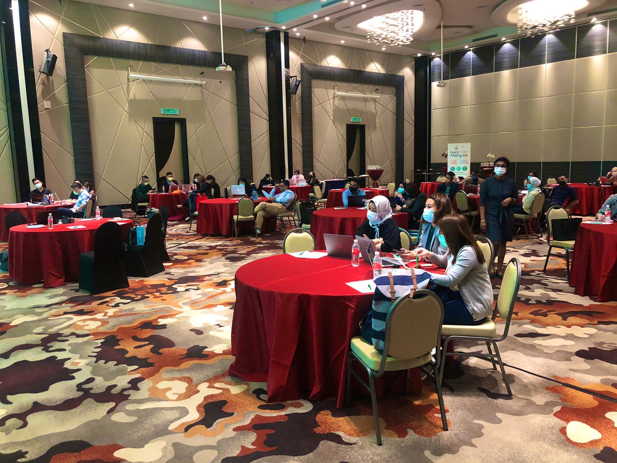 MargaretLu7's tweet photo. Fruitful 1st day of intensive work of research &amp; lead sourcing on #ICCAWorld data at @MyCEB #BE Innovation Workshop. Facilitating a live event for the first time with @KPragalathan since covid hit &amp; it’s so nice to be back in this environment again and meet people (masked on)! https://t.co/A7Q0dWN3xf
